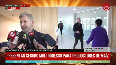 Frigerio present&oacute; un seguro multirriesgo para productores de ma&iacute;z